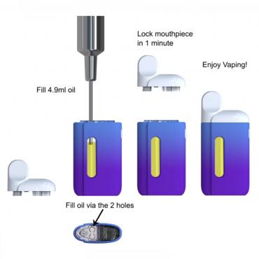 P7 BOX disposable vape device 5.0ml for cannabis oil