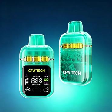 Three flavors 0.76+0.76+0.76ml disposable vape hardware for distillate oil