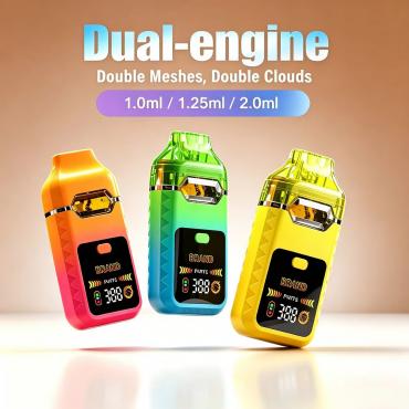 1g/1.25g/2g Cool design with big smart screen disposable vape device for distillate/resin/rosin oil